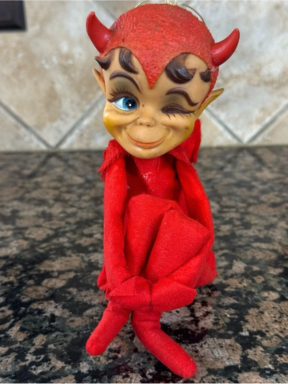 Vintage KAMAR 1969 Red Devil Knee Hugger Elf Original Tag Japan